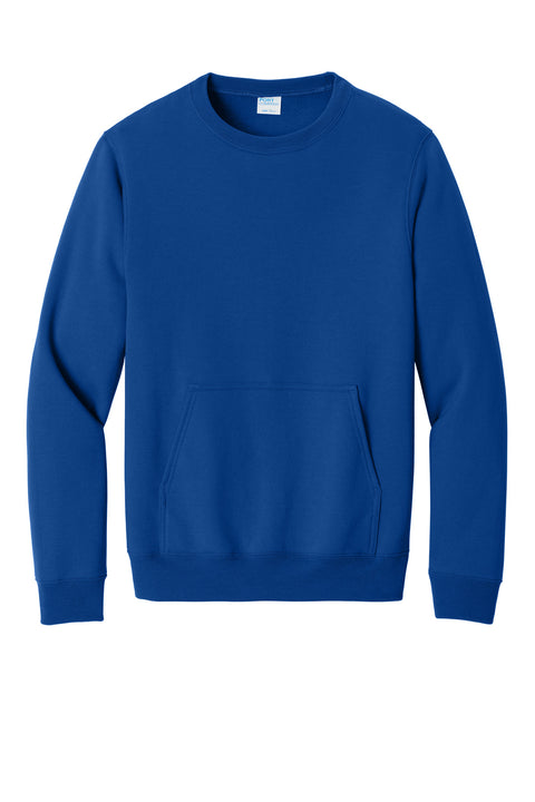 Port & Co™ Core Fleece Crewneck Pocket Sweatshirt PC78PKT