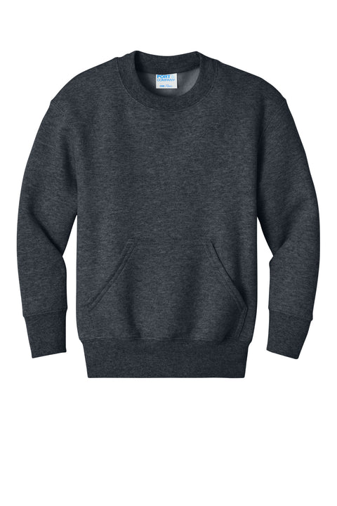Port & Co™ Youth Core Fleece Crewneck Pocket Sweatshirt PC78YPKT
