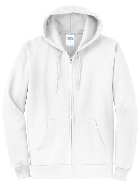 Port & Co™ Core Fleece Full-Zip Hooded Sweatshirt. PC78ZH