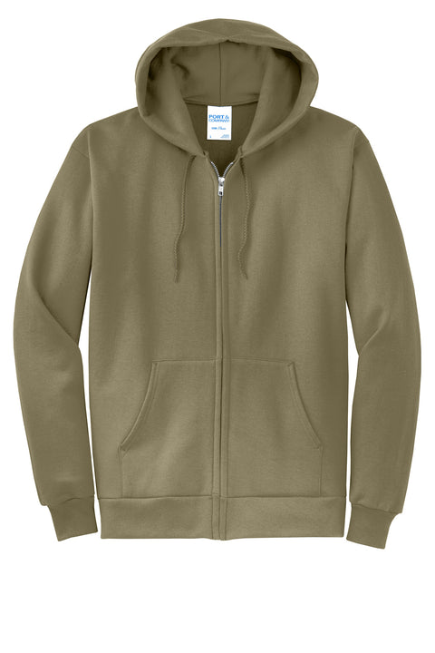 Port & Co™ Core Fleece Full-Zip Hooded Sweatshirt. PC78ZH