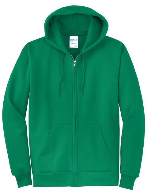 Port & Co™ Core Fleece Full-Zip Hooded Sweatshirt. PC78ZH
