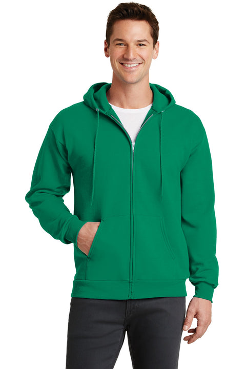 Port & Co ™  Core Fleece Full-Zip Hooded Sweatshirt. PC78ZH - [Kelly]