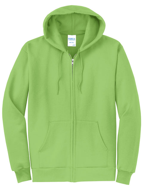 Port & Co™ Core Fleece Full-Zip Hooded Sweatshirt. PC78ZH