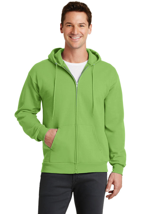 Port & Co ™  Core Fleece Full-Zip Hooded Sweatshirt. PC78ZH - [Lime]