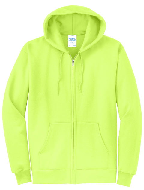 Port & Co™ Core Fleece Full-Zip Hooded Sweatshirt. PC78ZH