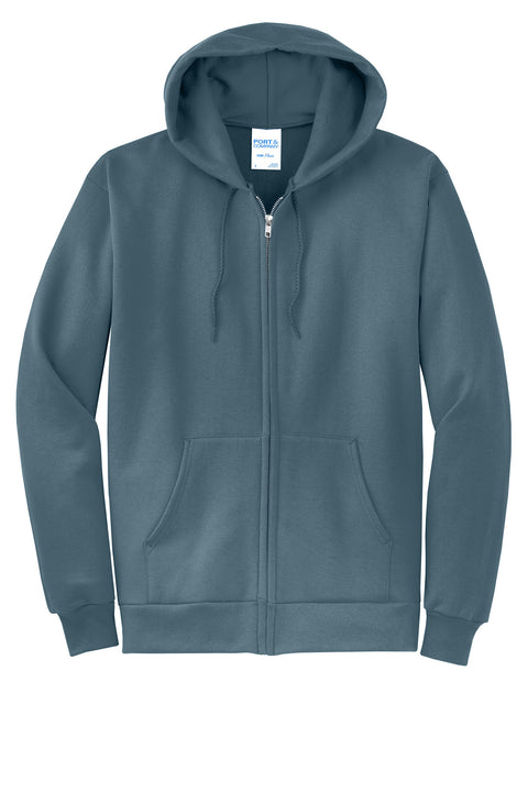 Port & Co™ Core Fleece Full-Zip Hooded Sweatshirt. PC78ZH