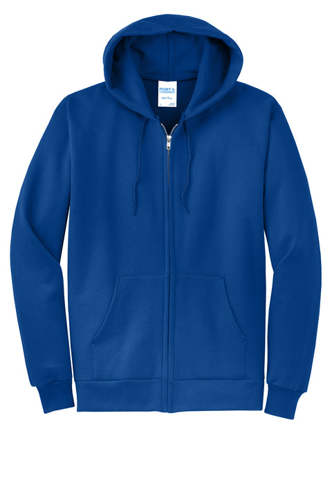 Port & Co™ Core Fleece Full-Zip Hooded Sweatshirt. PC78ZH