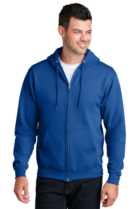 Port & Co ™  Core Fleece Full-Zip Hooded Sweatshirt. PC78ZH - [True Royal]