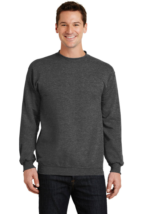 Port & Co ™  Core Fleece Crewneck Sweatshirt. PC78 - [Dark Heather Grey]