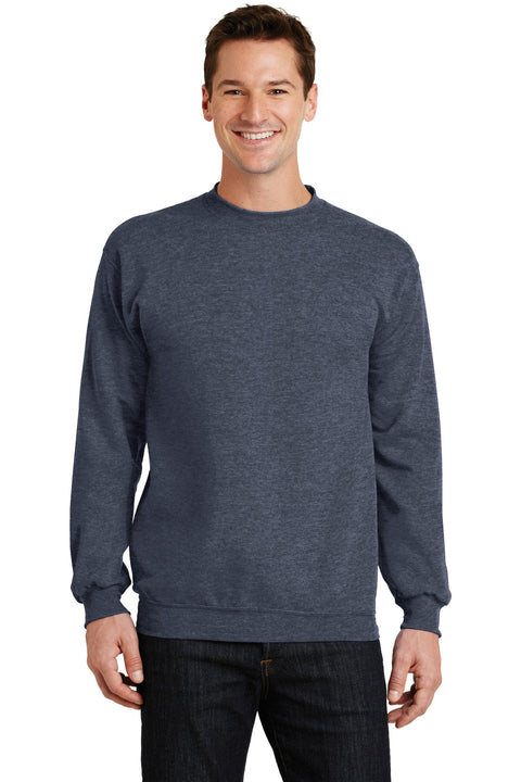 Port & Co ™  Core Fleece Crewneck Sweatshirt. PC78 - [Heather Navy]