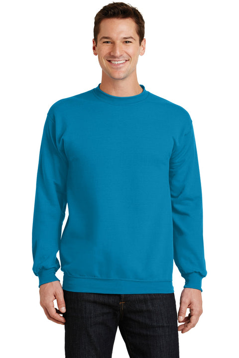 Port & Co ™  Core Fleece Crewneck Sweatshirt. PC78 - [Neon Blue]