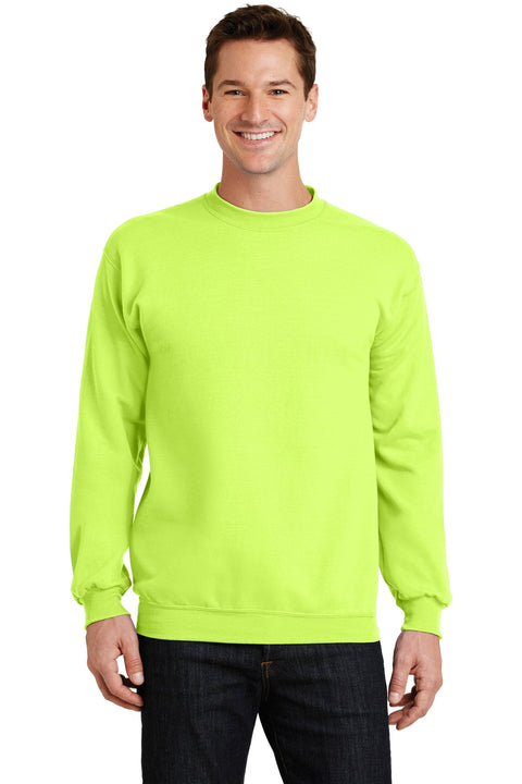 Port & Co ™  Core Fleece Crewneck Sweatshirt. PC78 - [Neon Yellow]