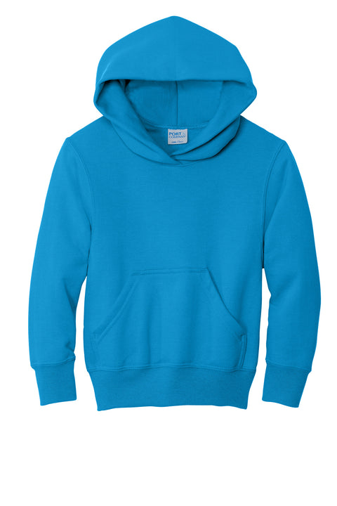 Port & Co™ Youth Core Fleece Pullover Hooded Sweatshirt.  PC90YH