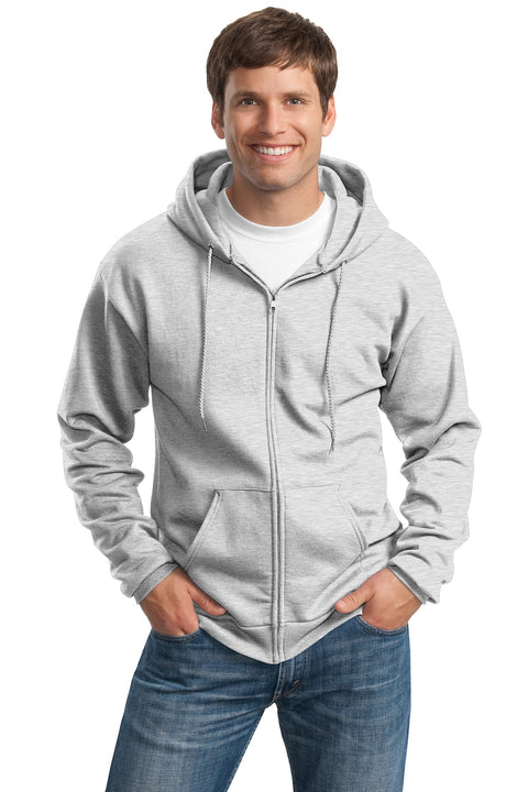 Port & Co™ Tall Essential Fleece Full-Zip Hooded Sweatshirt. PC90ZHT