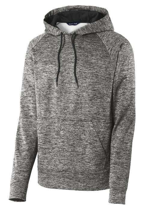 Sport-Tek® PosiCharge® Electric Heather Fleece Hooded Pullover. ST225