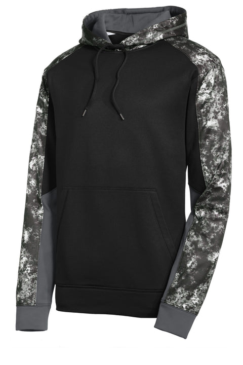Sport-Tek® Sport-Wick® Mineral Freeze Fleece Colorblock Hooded Pullover. ST231