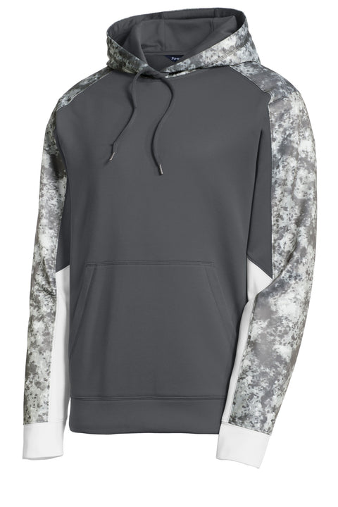 Sport-Tek® Sport-Wick® Mineral Freeze Fleece Colorblock Hooded Pullover. ST231