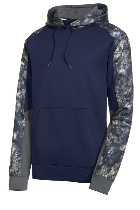Sport-Tek® Sport-Wick® Mineral Freeze Fleece Colorblock Hooded Pullover. ST231