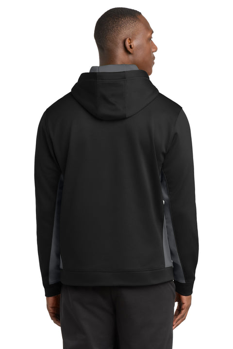 Sport-Tek® Sport-Wick® Fleece Colorblock Hooded Pullover. ST235