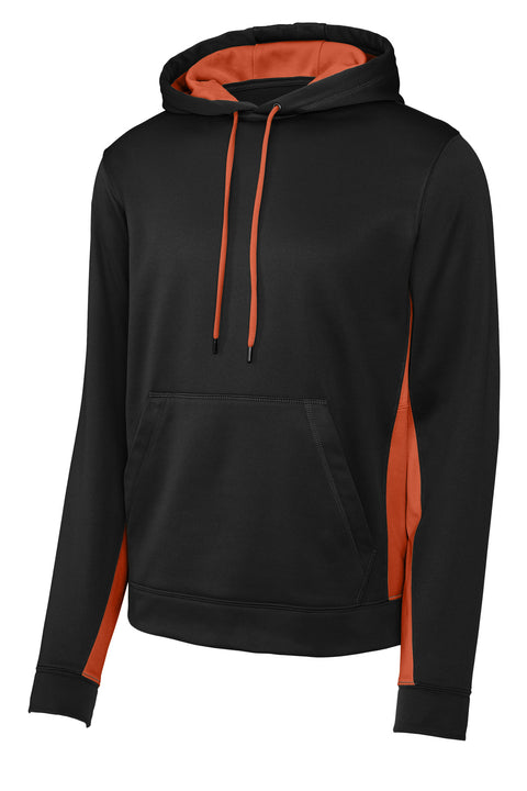 Sport-Tek® Sport-Wick® Fleece Colorblock Hooded Pullover. ST235