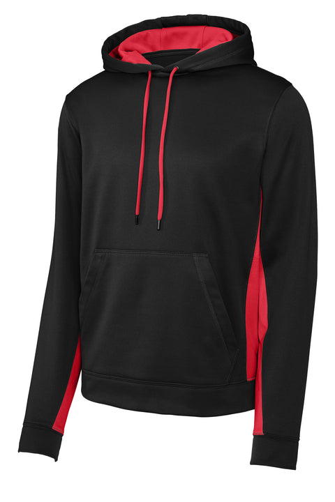 Sport-Tek® Sport-Wick® Fleece Colorblock Hooded Pullover. ST235