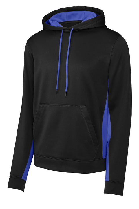 Sport-Tek® Sport-Wick® Fleece Colorblock Hooded Pullover. ST235