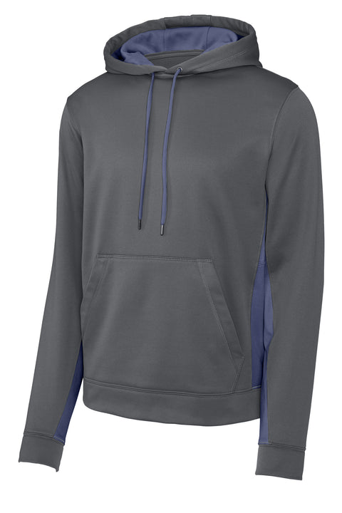 Sport-Tek® Sport-Wick® Fleece Colorblock Hooded Pullover. ST235