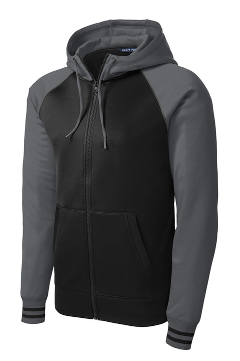 Sport-Tek® Sport-Wick® Varsity Fleece Full-Zip Hooded Jacket. ST236