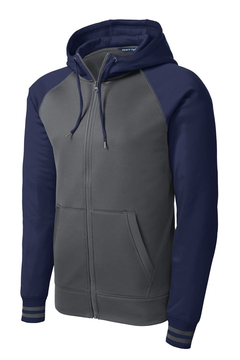 Sport-Tek® Sport-Wick® Varsity Fleece Full-Zip Hooded Jacket. ST236