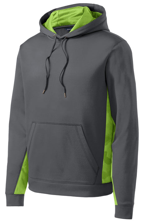 Sport-Tek® Sport-Wick® CamoHex Fleece Colorblock Hooded Pullover. ST239