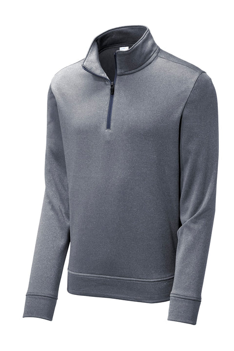Sport-Tek ® PosiCharge ® Sport-Wick ® Heather Fleece 1/4-Zip Pullover. ST263