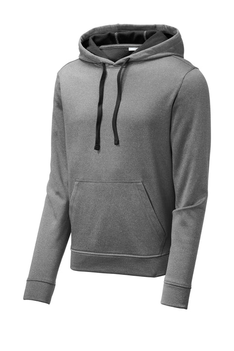 Sport-Tek ® PosiCharge ® Sport-Wick ® Heather Fleece Hooded Pullover. ST264