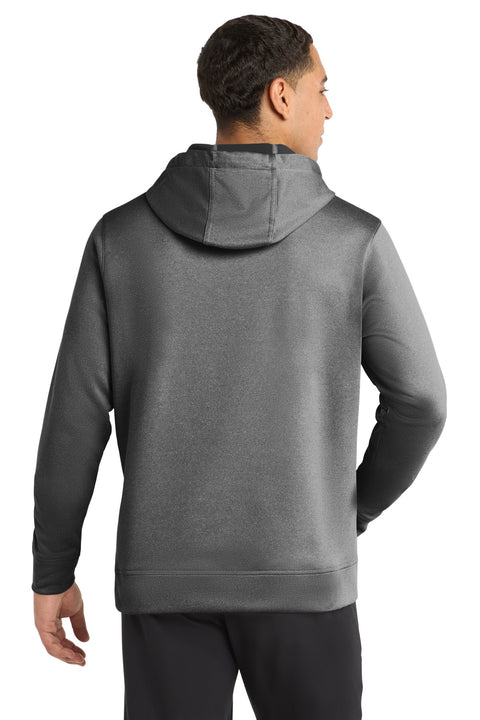 Sport-Tek ® PosiCharge ® Sport-Wick ® Heather Fleece Hooded Pullover. ST264