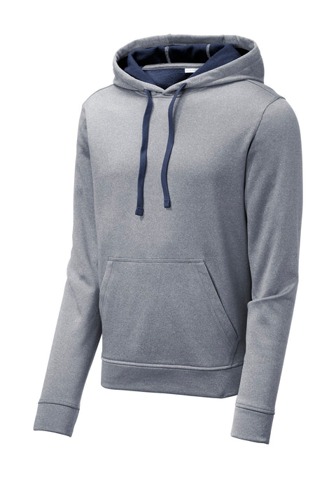 Sport-Tek ® PosiCharge ® Sport-Wick ® Heather Fleece Hooded Pullover. ST264