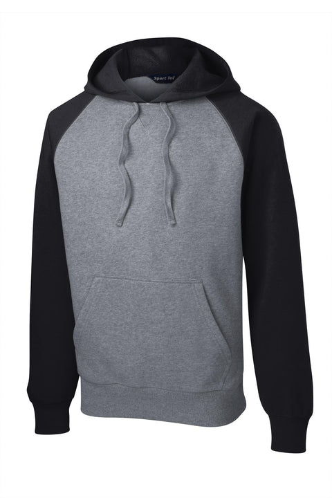 Sport-Tek® Raglan Colorblock Pullover Hooded Sweatshirt. ST267