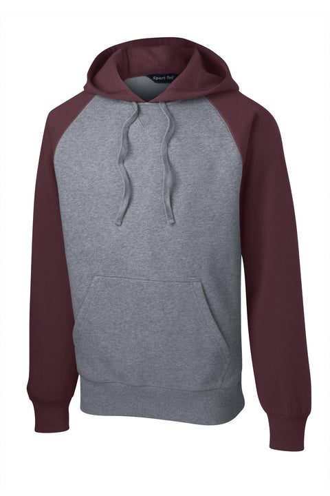 Sport-Tek® Raglan Colorblock Pullover Hooded Sweatshirt. ST267