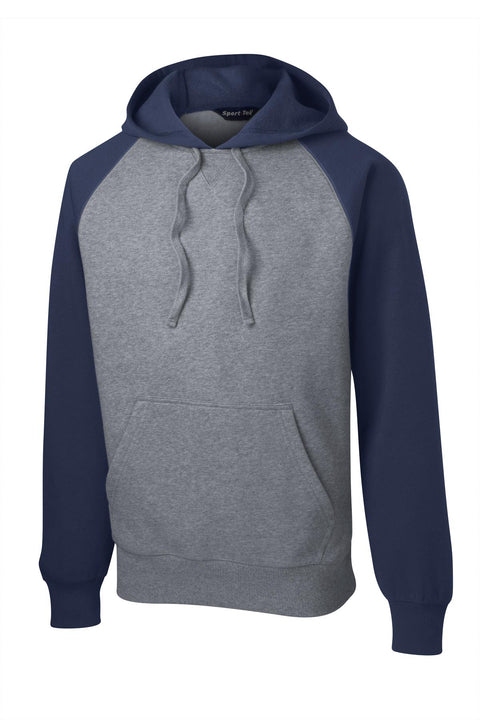 Sport-Tek® Raglan Colorblock Pullover Hooded Sweatshirt. ST267