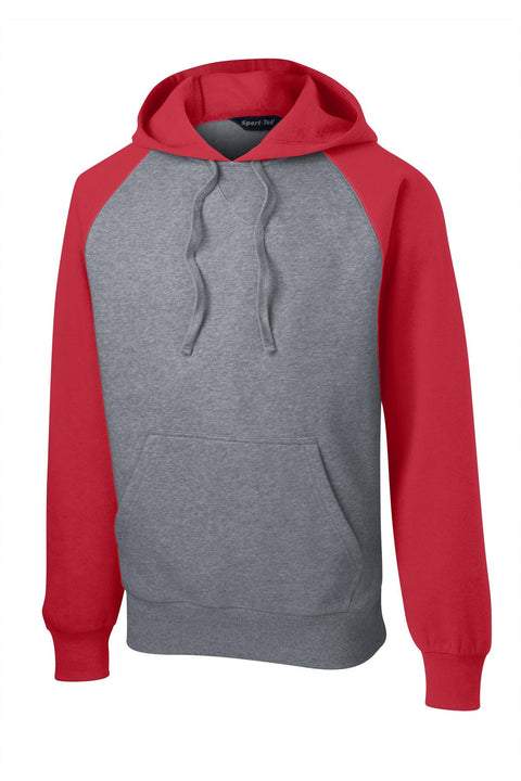 Sport-Tek® Raglan Colorblock Pullover Hooded Sweatshirt. ST267