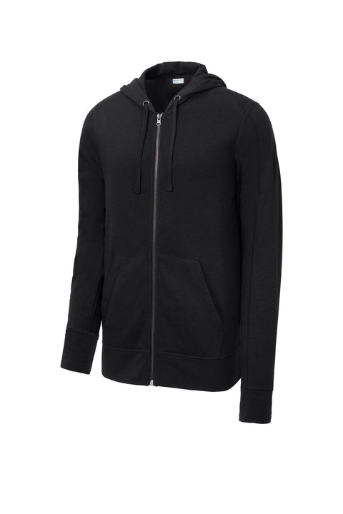 Sport-Tek ® PosiCharge ® Tri-Blend Wicking Fleece Full-Zip Hooded Jacket ST293