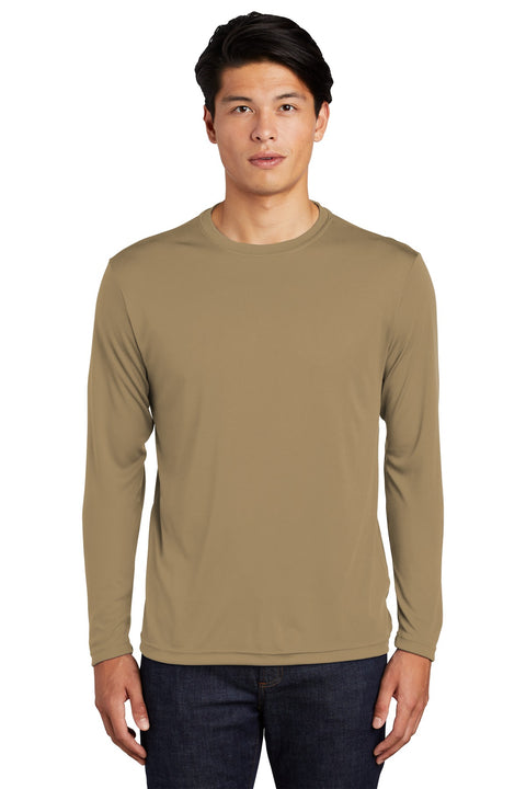 Sport-Tek ®  Long Sleeve PosiCharge ®  Competitor™ Tee. ST350LS - [Coyote Brown]