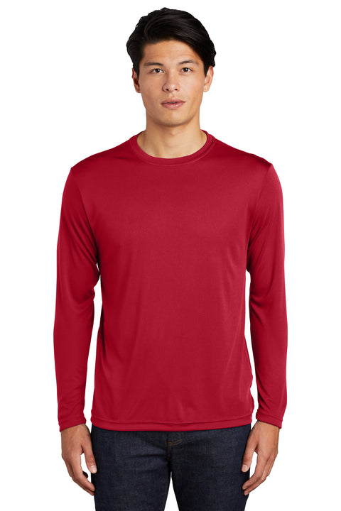 Sport-Tek ®  Long Sleeve PosiCharge ®  Competitor™ Tee. ST350LS - [Deep Red]