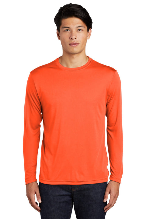 Sport-Tek ®  Long Sleeve PosiCharge ®  Competitor™ Tee. ST350LS - [Neon Orange]