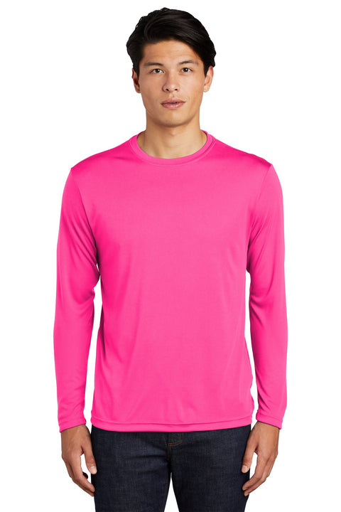 Sport-Tek ®  Long Sleeve PosiCharge ®  Competitor™ Tee. ST350LS - [Neon Pink]