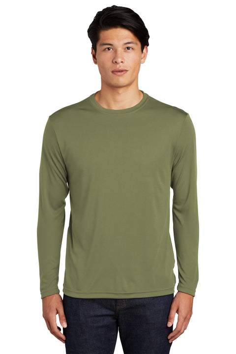 Sport-Tek ®  Long Sleeve PosiCharge ®  Competitor™ Tee. ST350LS - [Olive Drab Green]