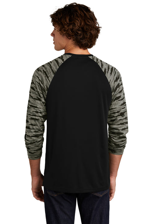 Sport-Tek® Drift Camo Colorblock Long Sleeve Tee ST376LS