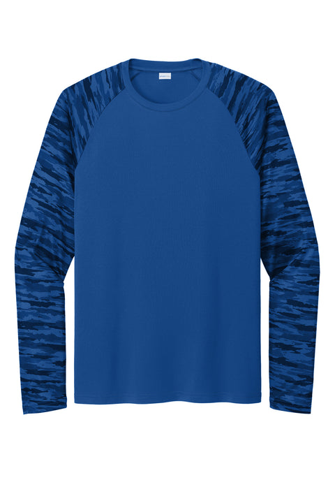 Sport-Tek® Drift Camo Colorblock Long Sleeve Tee ST376LS