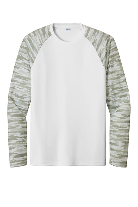 Sport-Tek® Drift Camo Colorblock Long Sleeve Tee ST376LS