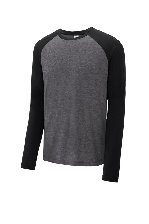 Sport-Tek ® PosiCharge ® Long Sleeve Tri-Blend Wicking Raglan Tee ST400LS