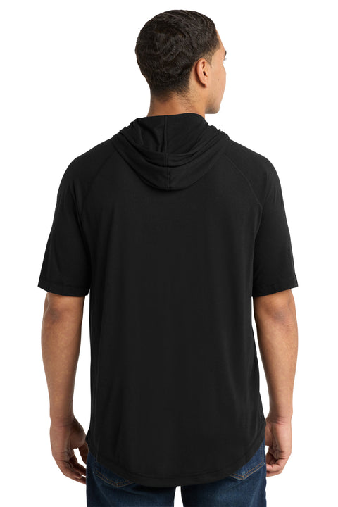 Sport-Tek ® PosiCharge ® Tri-Blend Wicking Short Sleeve Hoodie. ST404