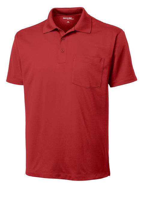 Sport-Tek® Micropique Sport-Wick® Pocket Polo. ST651